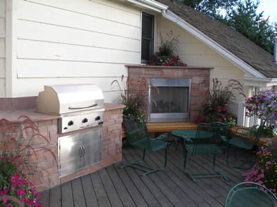Colorado Veneer Stone_used on Outdoor Kitchen and Fireplace