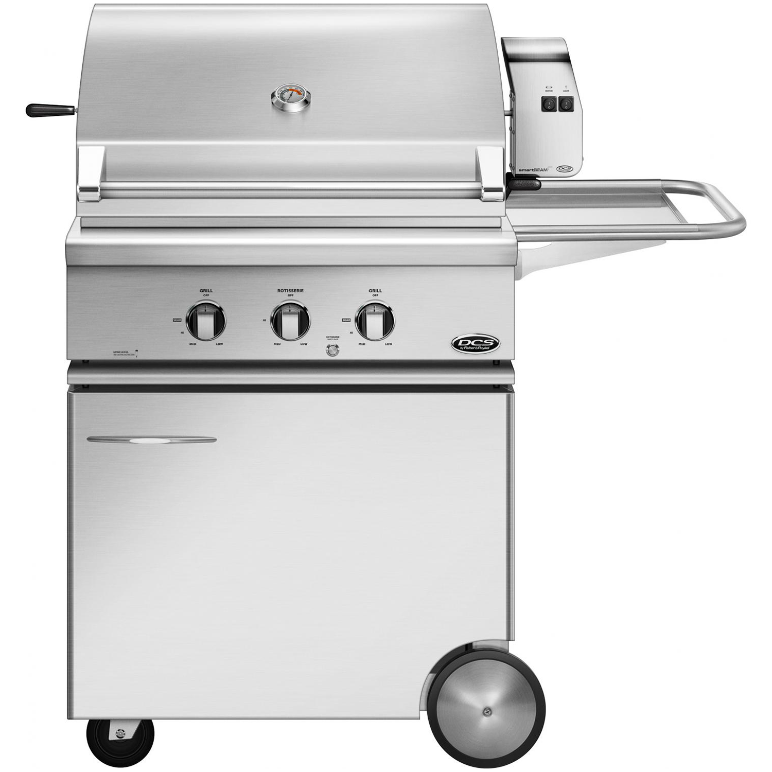 Freestanding grill rostisserie