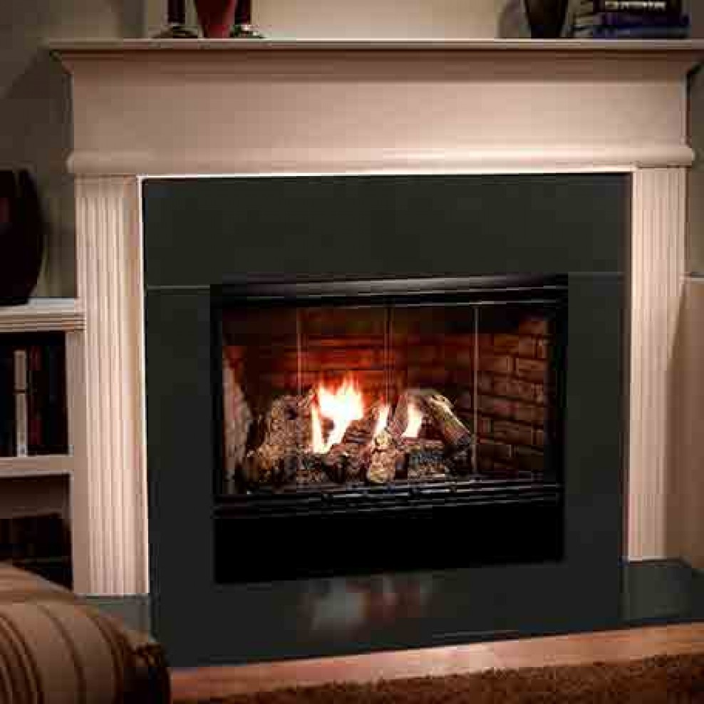 B-Vent gas fireplace