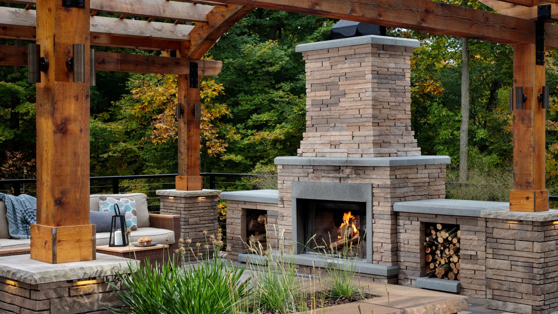 Outdoor Kitchen and Fireplace in Lafayette, Co