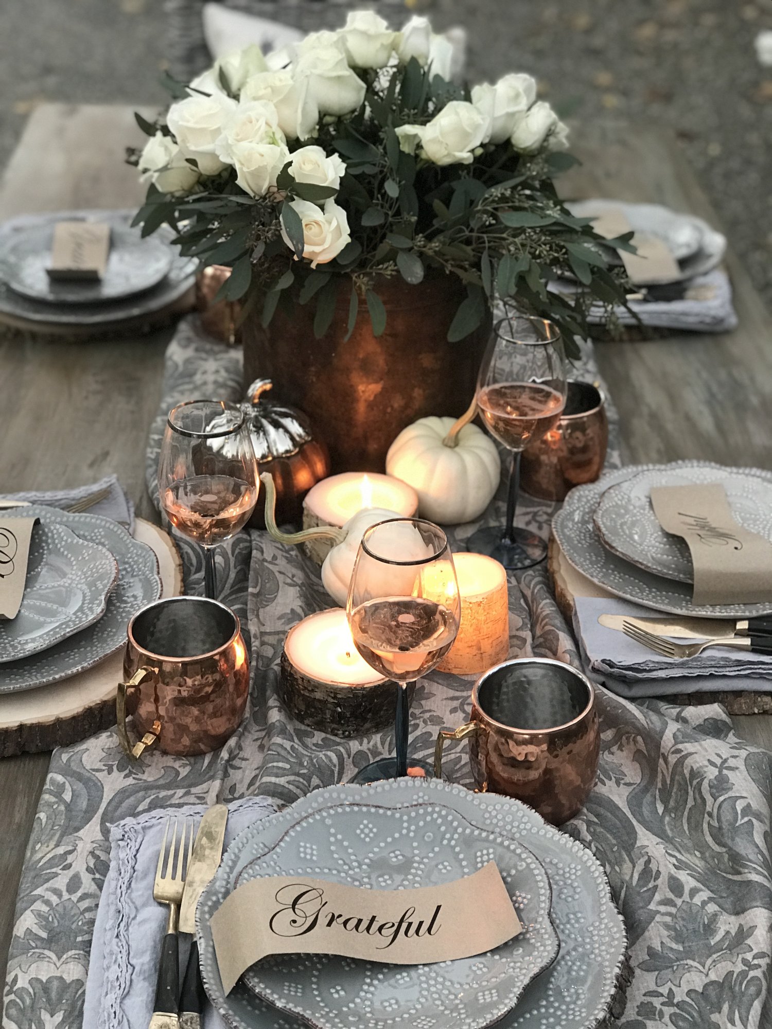 Hosting an Autumn Dinner Party- Outdoors